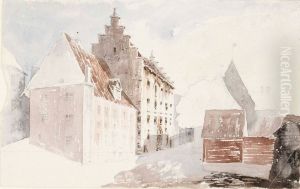 Katu vanhassa kaupungissa by Albert Edelfelt