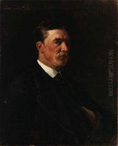 Portratt av Hjalmar Munsterhjelm by Olav Rusti