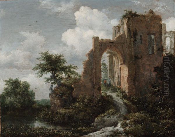 Ruin of Brederode castle from the east - view 1