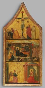 Crucifixion, Nativity, and Annunciation