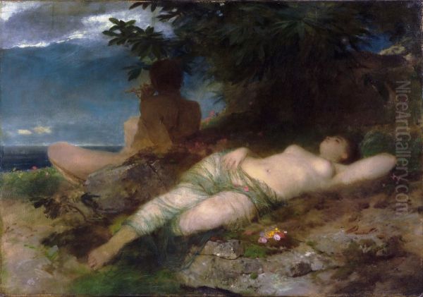 Nymph and Satyr - view 1