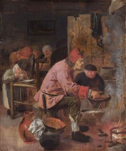 The Pancake Baker by Adriaen Brouwer