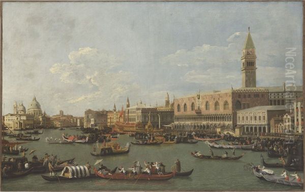 The Bucintoro at the Molo on Ascension Day) - view 1