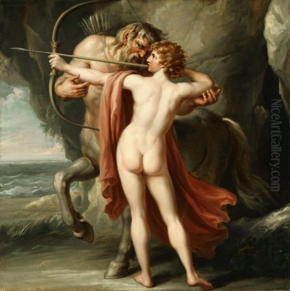 Chiron Instructing Achilles in the Bow - view 1