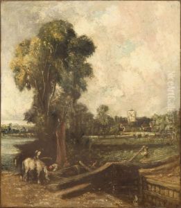 Landscape with a Lock by John Constable