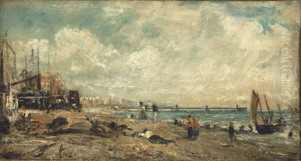 Sketch for The Marine Parade and Chain Pier, Brighton - view 1