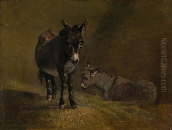 Two Donkeys - view 1
