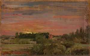View toward the Rectory, East Bergholt