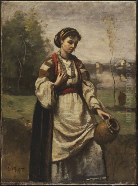 Gypsy Girl at a Fountain - view 1