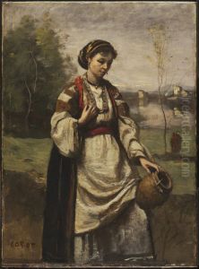 Gypsy Girl at a Fountain