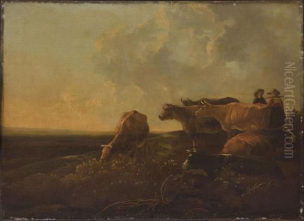 Landscape with cows - view 1