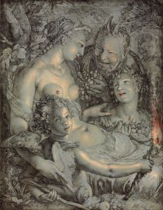Sine Cerere et Libero friget VenusEnglish:Without Ceres and Bacchus, Venus Would Freeze by Goltzius Hendrick