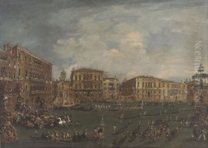 Regatta in Volta di Canal by Francesco Guardi