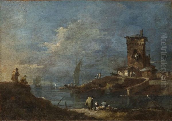 Seaport with a Castle - view 1