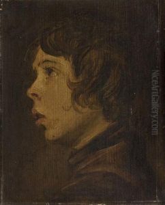 Portrait of a boy, profile to the left