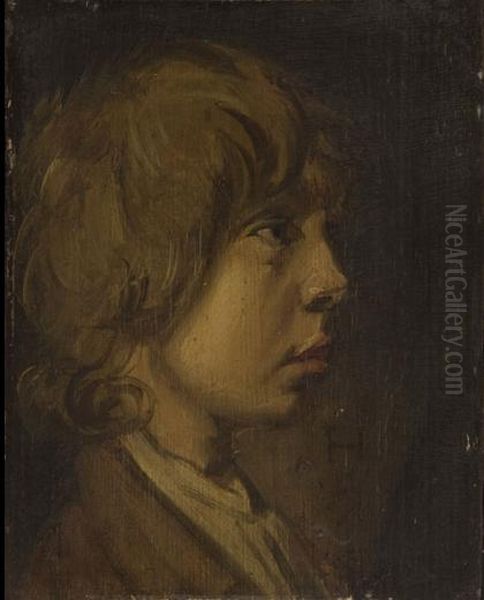 Portrait of a boy, profile to the right - view 1