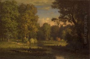 Landscape with a Stream by George Inness