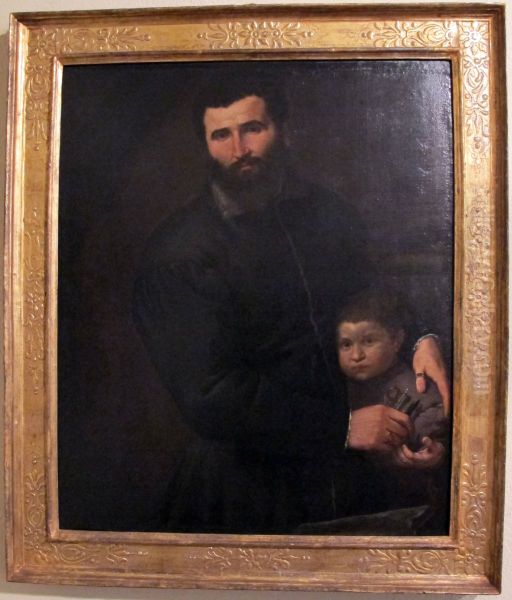 itratto del chirurgo Gian Giacomo Bonamigo col figlio Giovanni Antonio - view 1