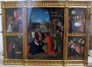 De vlucht naar Egypte by Master of Hoogstraeten