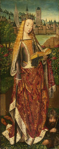 Saint Catherine of Alexandria, with the Defeated Emperor Saint Catherine of Alexandria, with the Defeated Emperor