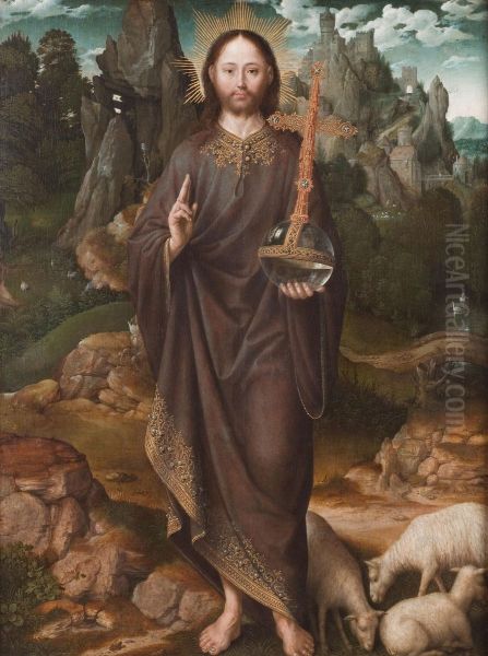 Salvator Mundi in a Landscape - view 1