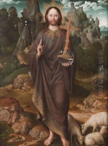Christus als Salvator Mundi by Master of the Mansi Magdalen