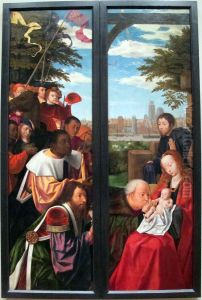 The Adoration of the Magi by Master Of The Morrison Triptych