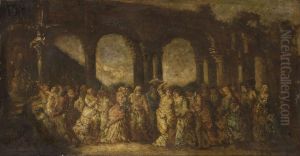 Masque by Adolphe Joseph Thomas Monticelli