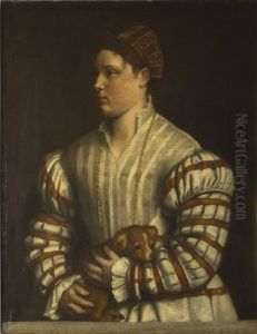 Portrait of Eleonora Averoldi by Alessandro Bonvicino (Moretto da Brescia)