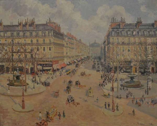 Avenue de l'Opera, le soleil du matin - view 1