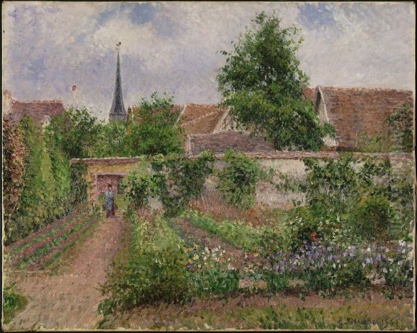 Vegetable Garden, Overcast Morning, Eragny - view 1