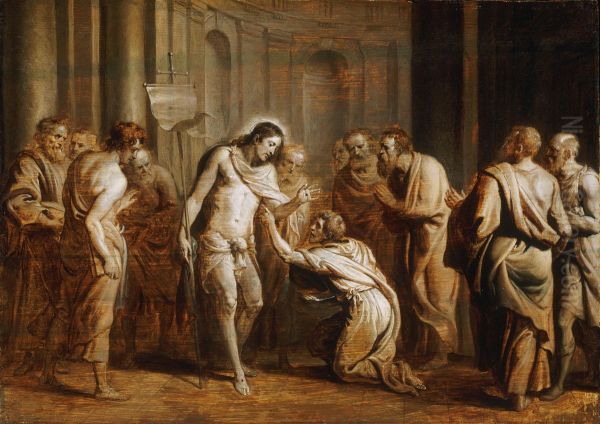 Saint Thomas Touching Christ's Wounds - view 1