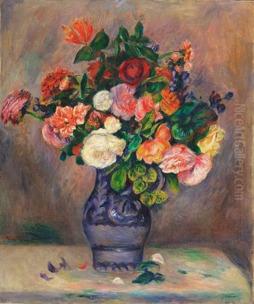 stillife, flowers in vase - view 1