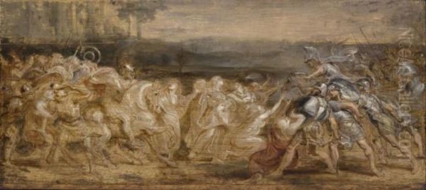 The Reconciliation of the Romans and Sabines - view 1