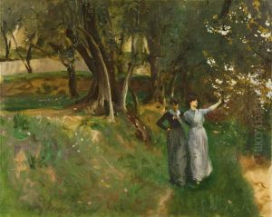 Landscape with Women in Foreground by John Singer Sargent