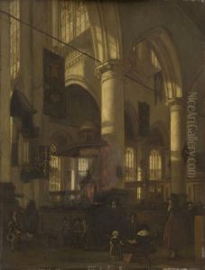 Interior of the Oude Kerk in Delft