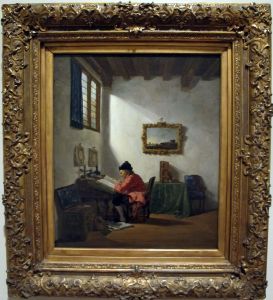 Man at a Desk by Abraham van Strij