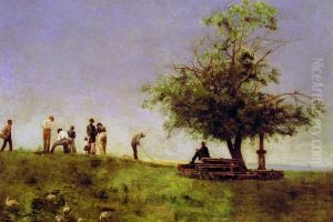 Mending the Net by Thomas Cowperthwait Eakins
