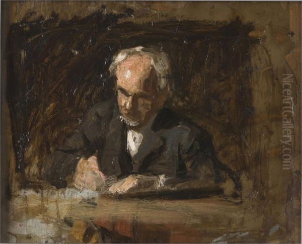 Portrait of Benjamin Eakins (Sketch for The Writing Master) - view 1