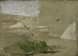 Sketch for Cowboys in the Bad Lands by Thomas Cowperthwait Eakins