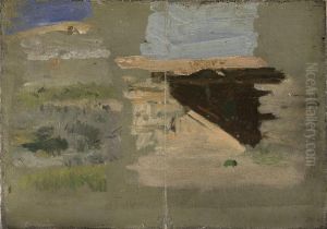 Sketch for Cowboys in the Bad Lands by Thomas Cowperthwait Eakins