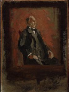 Sketch for Portrait of Dr. Jacob Mendez da Costa by Thomas Cowperthwait Eakins