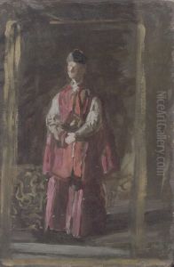Sketch for Portrait of Monsignor James P. Turner by Thomas Cowperthwait Eakins