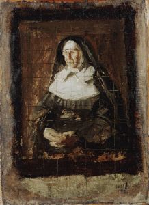 Sketch for Portrait of Mother Patricia Waldron by Thomas Cowperthwait Eakins