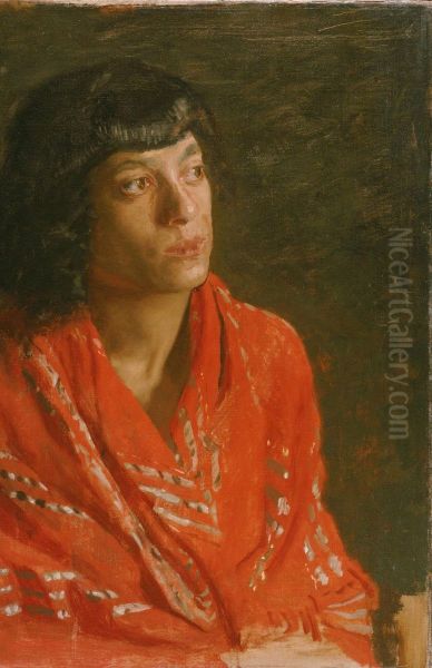 The Red Shawl - view 1