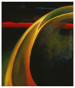 Red and Orange Streak ) by Georgia O'Keeffe