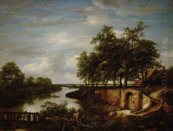 Flusslandschaft mit Kellereingang - view 1