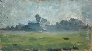 Sketch of a landscape by Theo van Doesburg