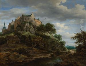 View of Bentheim Castle by Jacob Van Ruisdael