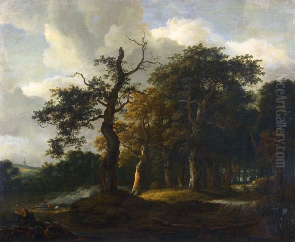 A Road through an Oak Wood - view 1